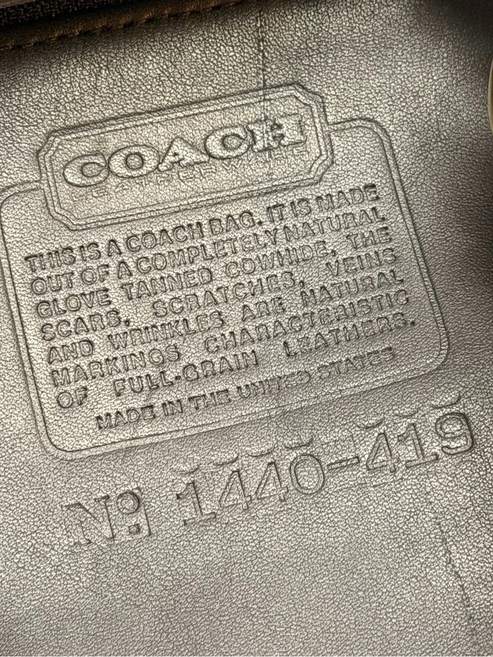 Vintage 90s Coach Tote